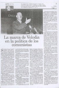 La marca de Volodia en la política de los comunistas