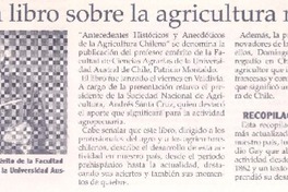 Lanzan libro sobre la agricultura nacional