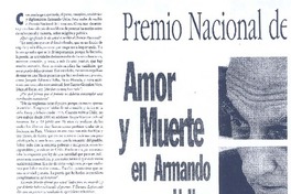 Amor y muerte en Armando Uribe Amor y muerte en Armando Uribe