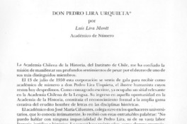 Don Pedro Lira Urquieta Don Pedro Lira Urquieta