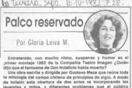 Palco reservado