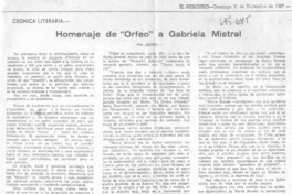 Gabriela Mistral