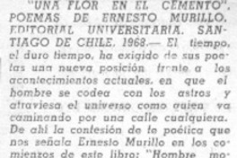 Una flor en el cemento" Una flor en el cemento"