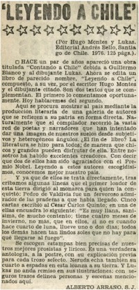 Leyendo a Chile" Leyendo a Chile"