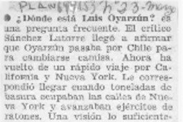 Dónde está Luis Oyarzún?. Dónde está Luis Oyarzún?.