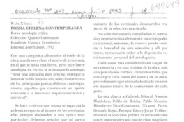 Poesía chilena contemporánea. Poesía chilena contemporánea.