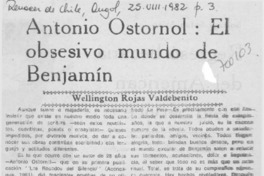Antonio Ostornol: el obsesivo mundo de Benjamín Antonio Ostornol: el obsesivo mundo de Benjamín