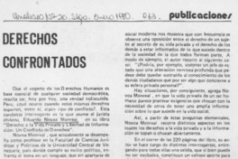 Derechos confrontados. Derechos confrontados.