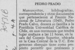 Pedro Prado. Pedro Prado.