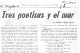 Tres poetisas y el mar