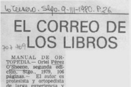 Manual de ortopedia. Manual de ortopedia.