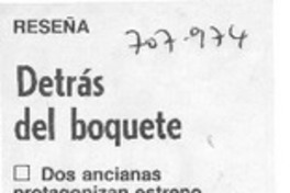 Detrás del boquete. Detrás del boquete.