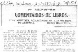 Comentarios de libros