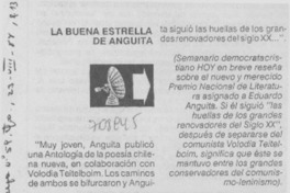 La buena estrella de Anguita. La buena estrella de Anguita.
