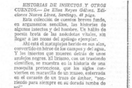 Historias de insectos y otros cuentos. Historias de insectos y otros cuentos.