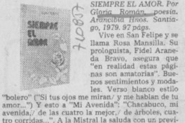 Siempre el amor.