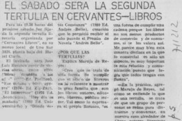 El sábado será la segunda tertulia en Cervantes-Libros. El sábado será la segunda tertulia en Cervantes-Libros.