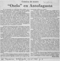 Otelo" en Antofagasta