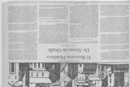El bautismo histórico de Alonso de Ovalle