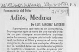 Adiós, medusa