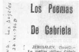 Los Poemas de Gabriela. Los Poemas de Gabriela.