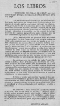 "Biografía cultural de Chile" "Biografía cultural de Chile"