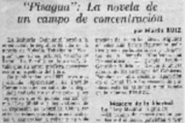 "Pisagua": la novela de un campo de concentración "Pisagua": la novela de un campo de concentración
