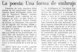 La poesía: una forma de embrujo