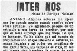 Antaño