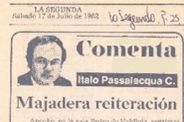 Majadera reiteración