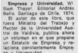 Empresa y Universidad Empresa y Universidad