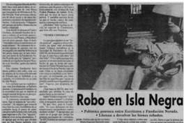 Robo en Isla Negra. Robo en Isla Negra.