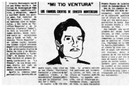 "Mi tío Ventura". "Mi tío Ventura".