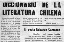 Diccionario de la literatura chilena Diccionario de la literatura chilena