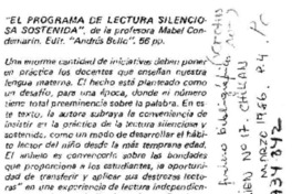 "El Programa de lectura silenciosa sostenida". "El Programa de lectura silenciosa sostenida".
