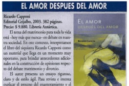 El amor después del amor El amor después del amor