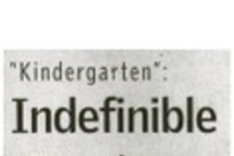 Indefinible Indefinible