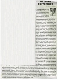 La leche derramada