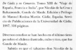 De Cádiz y su comercio De Cádiz y su comercio