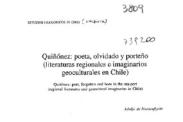 Quiñonez: poeta olvidado y porteño Quiñonez: poeta olvidado y porteño