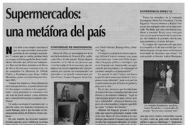 Supermercados: una metáfora del país Supermercados: una metáfora del país