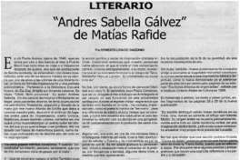 Andres Sabella Gálvez de Matías Rafide Andres Sabella Gálvez de Matías Rafide