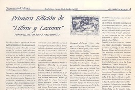 Primera edición de "Libros y lectores"