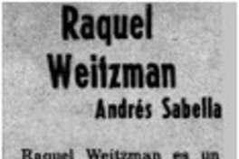 Raquel Weitzman Raquel Weitzman