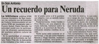Un recuerdo para Neruda