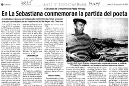En La Sebastiana conmemoran la partida del poeta
