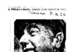 Intendente junto a Pablo Neruda