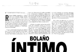 Bolaño íntimo Bolaño íntimo