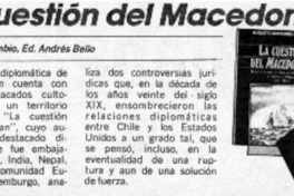 La cuestión del Macedonian La cuestión del Macedonian