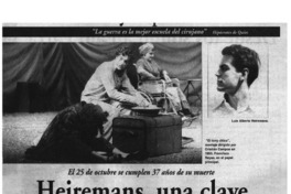 Heiremans, una clave en la dramaturgia chilena Heiremans, una clave en la dramaturgia chilena